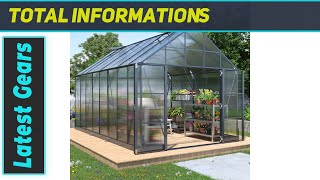 HOWE 10x16x10 FT Polycarbonate Greenhouse: Best Large Sunroom for Your Garden