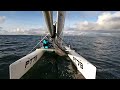 Nacra 20 - WNW - 10-16 knots - half wind - 33,7 km/h (part I)