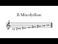 B Mixolydian Mode