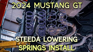 Installing Steeda Lowering Springs on my 2024 Mustang GT