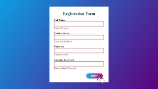 Easy Form Validation in Pure JavaScript Without External Plugin