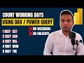 Count Working Days using DAX or Custom Function // Beginners Guide to Power BI in 2021