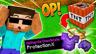 Minecraft, But TNT Gives OP ITEMS...