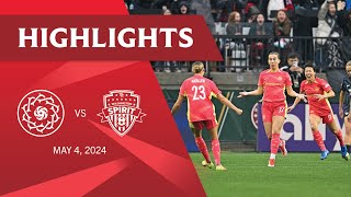 Highlights | Portland Thorns FC vs. Washington Spirit | May 4, 2024