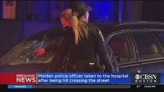 Malden Police Officer Struck By Car While Crossing Street