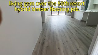 80sq 마루바닥 하이브리드 팀버로 하루만에 조지기. Laying in one day with 80SQ Maru Hybrid Timber