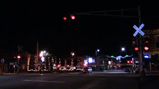 CSX 51 (YN2 Paint), CSX 5330, and CSX 8902 (ST70AH) at Third Street/State Road 18 in Brookston, IN