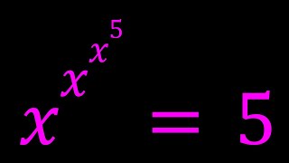 Solving an Exponential Tower Equation