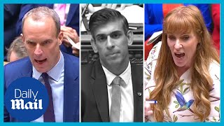 Rishi Sunak stand in Dominic Raab accused of bullying by Angela Rayner | PMQs