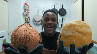 Make Coconut into Fried Dumplings | Cooking Jamaican Food in NYC