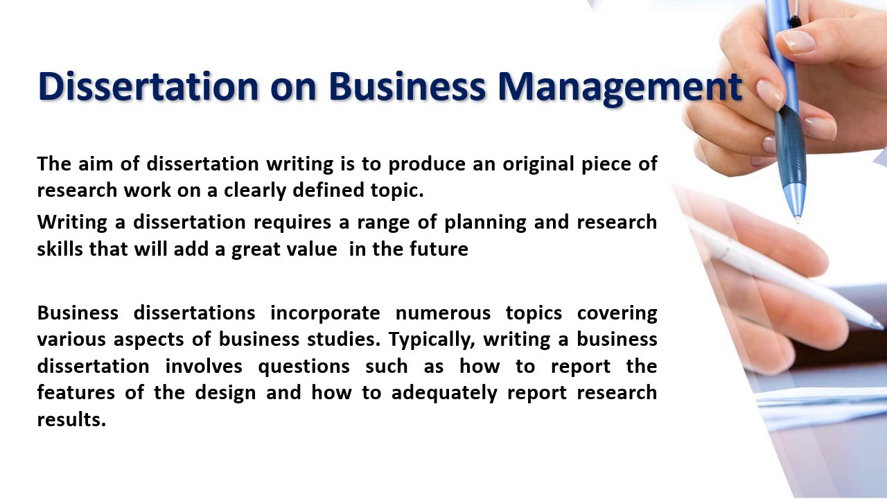 Top 25 Topics To Write A Dissertation On Business Management - YouTube