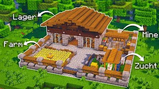 Minecraft Basis bauen Tutorial 1.19 - Großes Starter Haus bauen in Minecraft