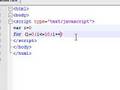 Javascript Tutorial - 13 - For Loop