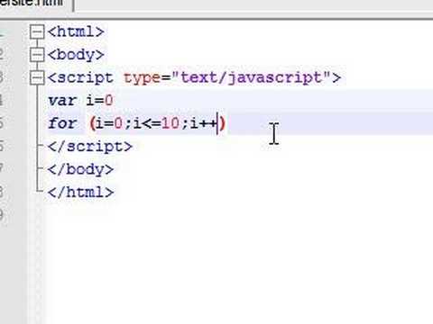 Javascript Tutorial - 13 - For Loop - YouTube