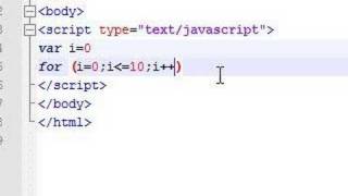 Javascript Tutorial - 13 - For Loop