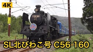 最後の夏 !!? C56牽引 SL北びわこ号 2017.7.16【4K】