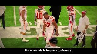 Patrick Mahomes: Travis Kelce battling through injury shows why he’s one of the greatest.