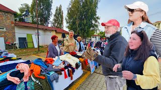 2nd hand market where migrants from the city to the Aegean make money. (Calis Beach Fethiye)