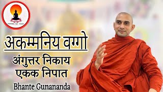 अंगुत्तर निकाय, एकक निपात l अकम्मनिय वर्ग l Episode -03 | Buddhism In Hindi |Bhante Gunanand #dhamma