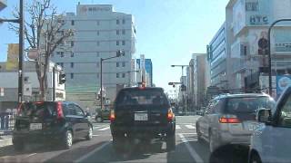 【宇都宮車載動画】桜通り十文字交差点から西口駐輪場前 2012.10.20 .FLV