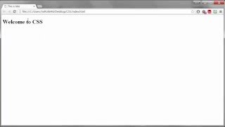 CSS Tutorials - 2 - Inline and Internal Styles