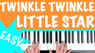 How to play TWINKLE TWINKLE LITTLE STAR - Easy Piano Tutorial for Kids