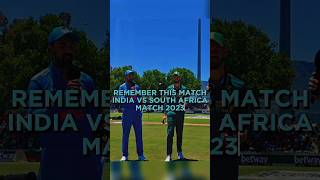 REMEMBER THIS MATCH 🥶🥵/ INDIA VS SOUTH AFRICA MATCH 2023 #cricket #viralshortsvideo #trendingshorts