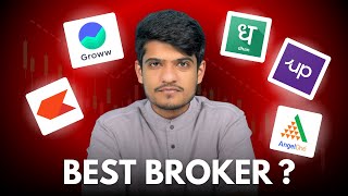 Brokers Comparison India, Best Broker for Investing 2025, Zerodha vs Groww vs Upstox vs Dhan Charges