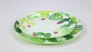 Cactus Tropical Melamine dinnerware set, melamine collection set