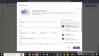 How to use Microsoft Teams Live Event