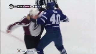 Cody McLeod vs Troy Bodie Oct 8, 2013