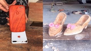 12 Amazing Craft make , Phone Case, shoes ...use Bamboo and Wood