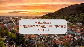 하이델베르크 요리문답 제1주차(제1-2문답)ㅣ고영훈목사ㅣ분당허브교회