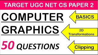 50 Questions | Computer Graphics | NTA UGC NET CS (Contact @ 8368017658)