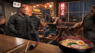 Bikers Mess with the WRONG Soldier at a Ramen Shop