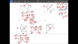 Pythagorean Theorem Review