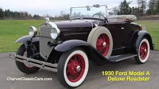 TEST DRIVE: 1930 Ford Model A Deluxe Roadster - Charvet Classic Cars