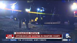 Officer-involved shooting in Crawford County