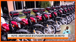 Huye: Ba gitifu b’utugari bavuga ko moto bahawe zizatuma bakora akazi neza