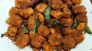 Yam fry | Senaikilangu fry | Yam masala fry | Senai varuval