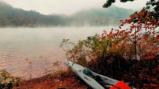 춘천호 잣나무숲 카약캠핑/Solo Surfski Camping/ epic v7