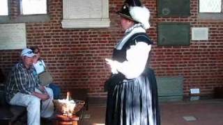Travel Virginia: Costumed interpreter inside Jamestown Church
