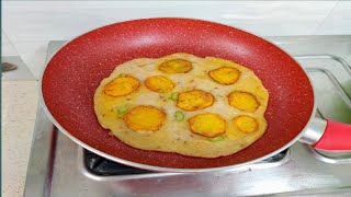 10 ମିନିଟ୍ ରେ ସକାଳର ଜଳଖିଆ ବହୁତ କମ ଜିନିଷରେ /  Breakfasts recipe using atta \u0026 alu