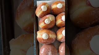 Filled donuts 🤤 Find more details in description #donuts #recipe