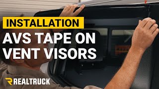 How to Install AVS Tape On Vent Visors on a 2019 Chevy Silverado