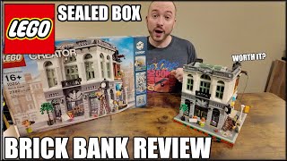 LEGO Brick Bank 10251 (2016) REVIEW! Opening a SEALED Box!