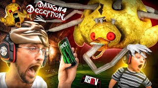BAD DUCKIE!! Escape the 🐤 Boss & Get OUT the STRANGER SEWERS! (FGTEEV plays Dark Deception #4)