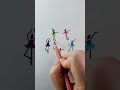 Dancing Ballet Girls | Easy Drawings