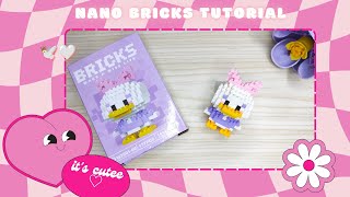 TUTORIAL NANO BRICKS DAISY DUCK ( STEP BY STEP) !!