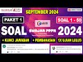 SOAL MOOC PPPK 2024 TERBARU | KUNCI JAWABAN + PEMBAHASAN | 1X UJIAN LANGSUNG LULUS | SEPTEMBER 2024